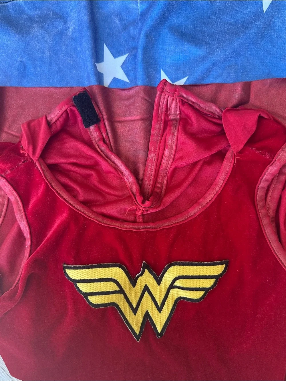 Rubie’s Wonder Woman Costume Girls Medium Red Blue Cape